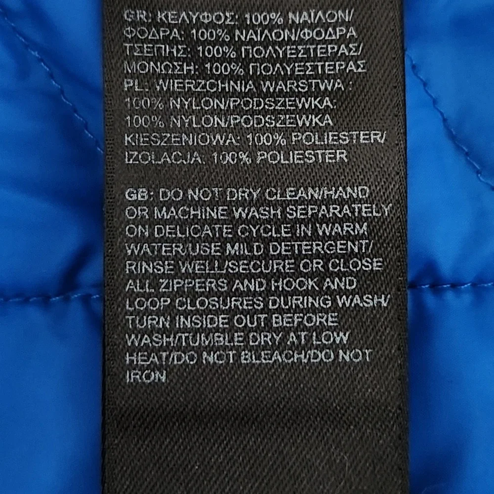 The North Face measurements shoulder